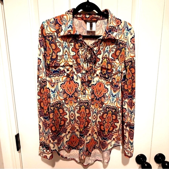 BCBGMaxAzria Paisley Blouse - Picture 3 of 9